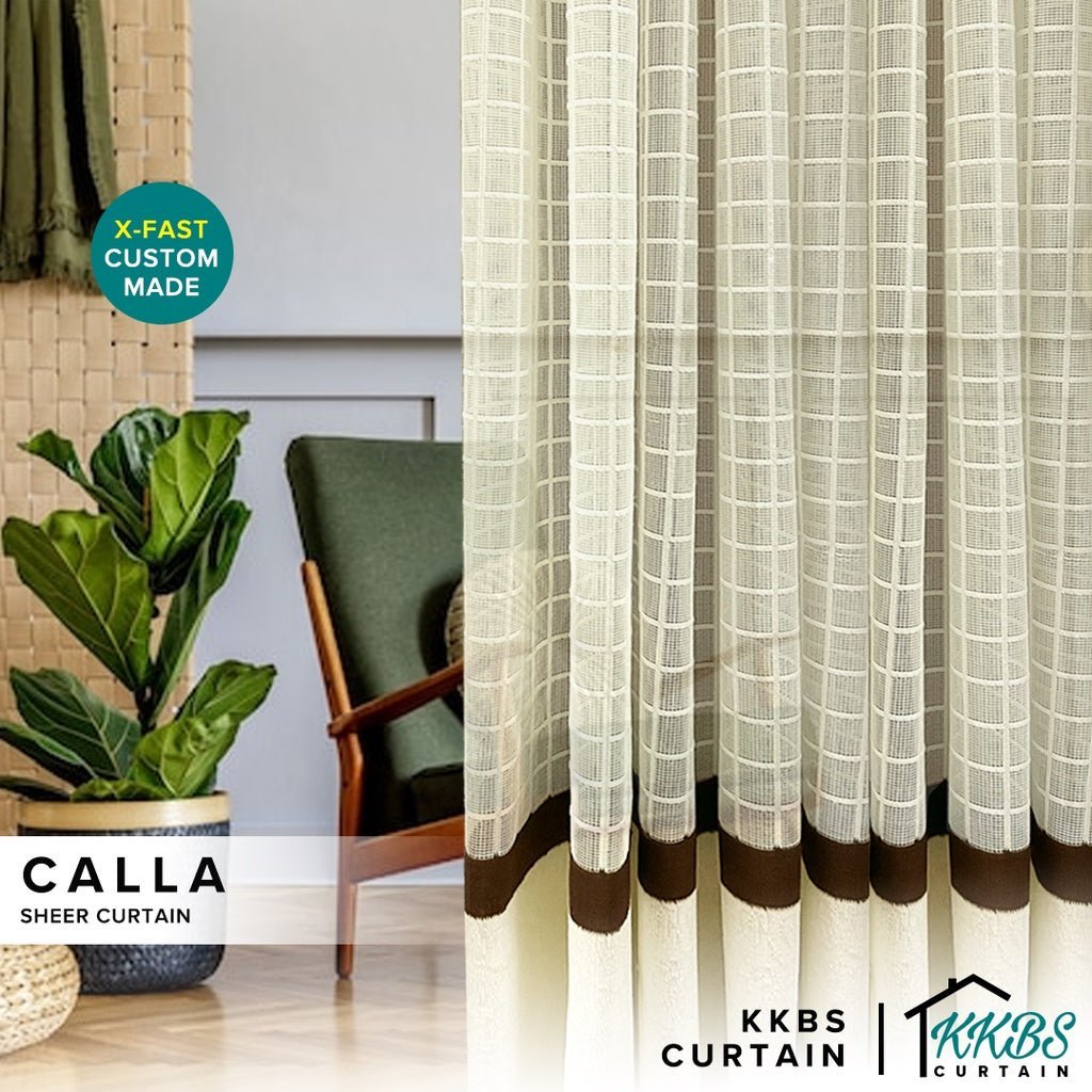 Calla Sheer Curtain Custom Made - Cream - Anchor Premium Add-On