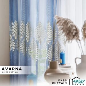 Avarna Sheer Curtain Custom Made - Blue - Anchor Premium Add-On