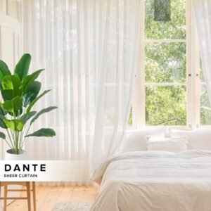 Dante Sheer Curtain Custom Made - Beige - Anchor Premium Add-On