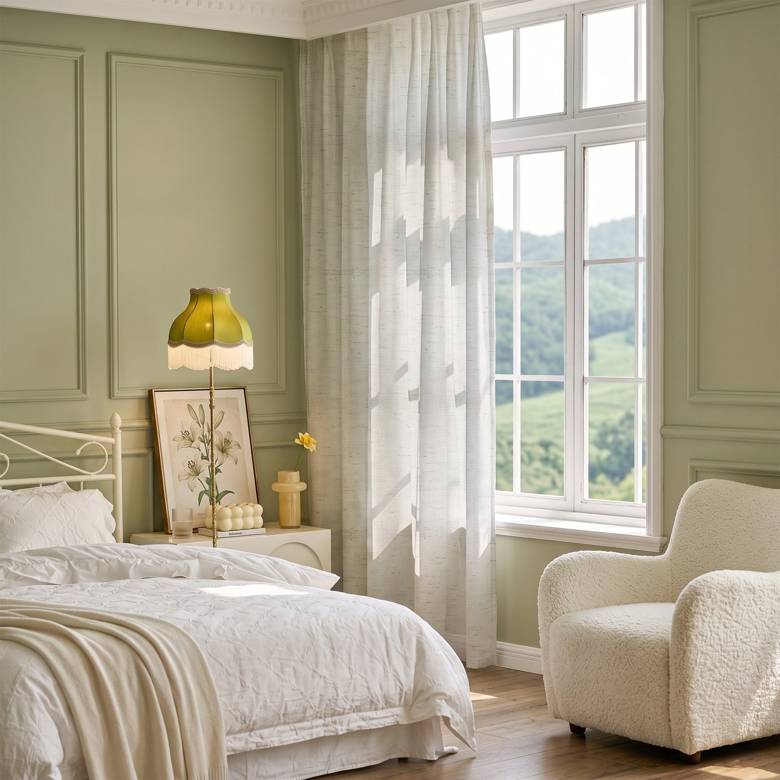 Alery Sheer Curtain Custom Made - Aqua - Premium Add-On - Image 3
