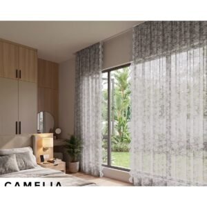 Camelia Lace Sheer Curtain Ready Made
