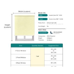 Callisto 100% Blackout Roller Blinds Custom Made