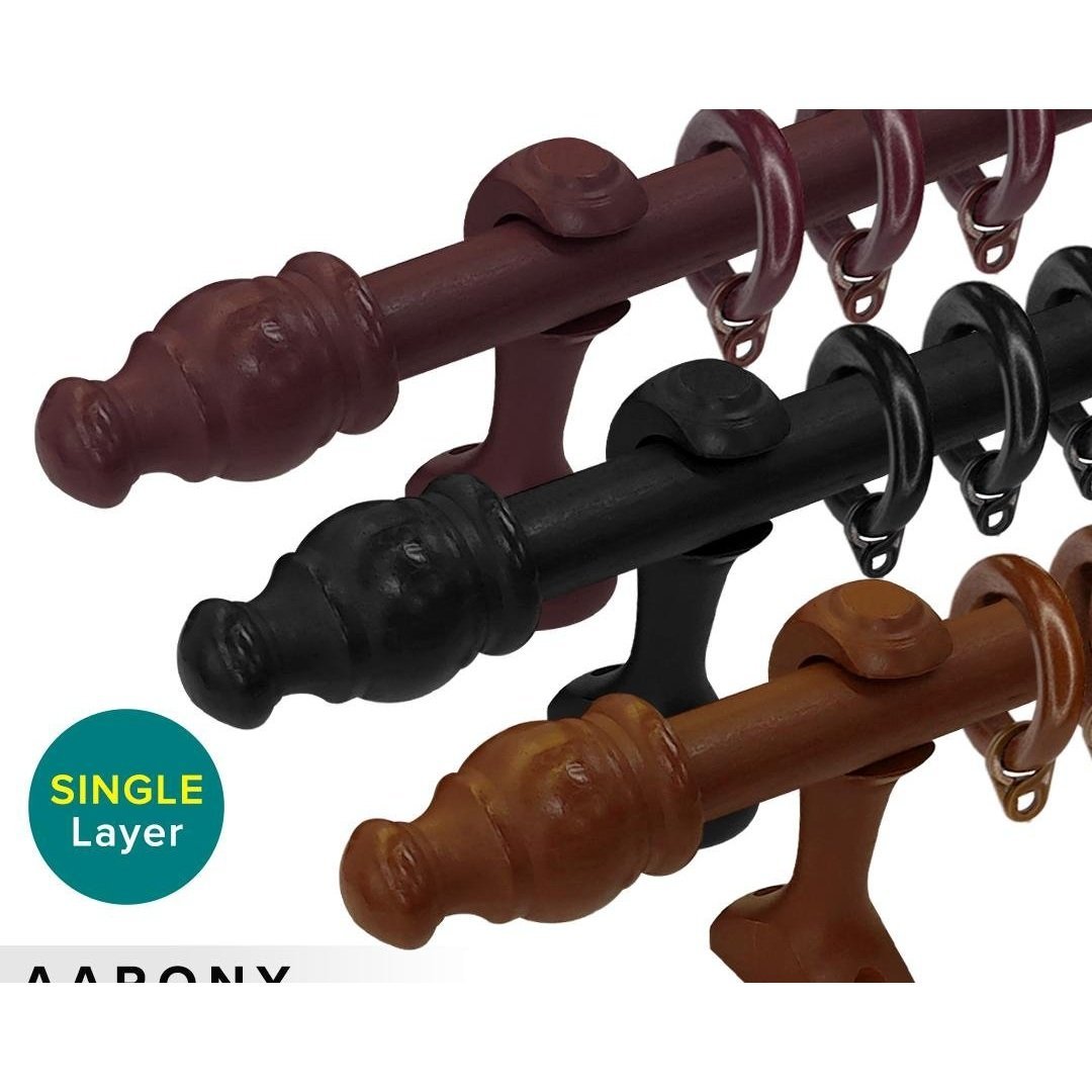 Aarony Wooden Curtain Rod